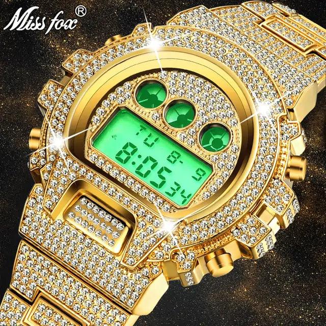 Digital Diamond Quartz Wristwatches - Viva Vista Store