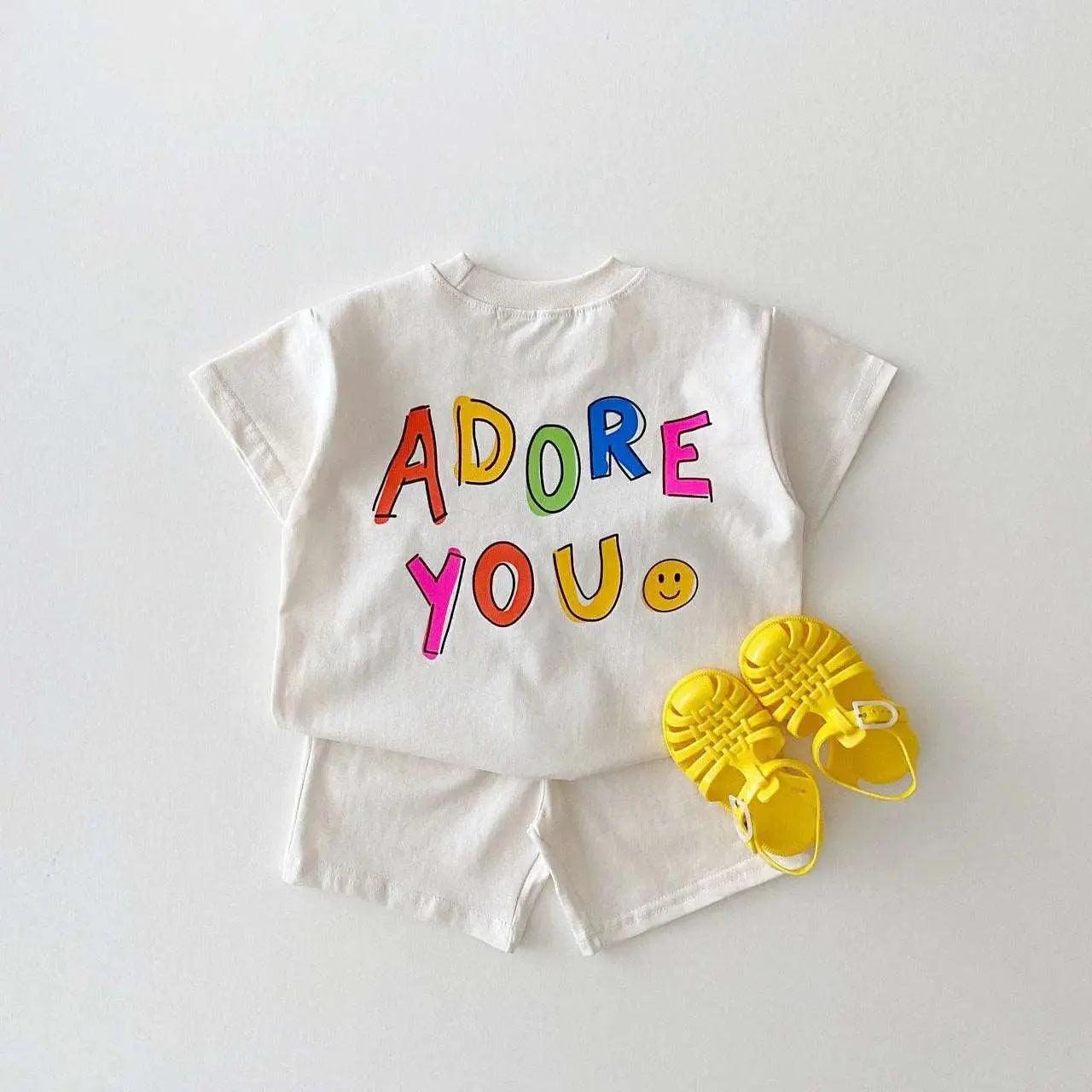 Adore You Tee & Shorts Set - Viva Vista Store