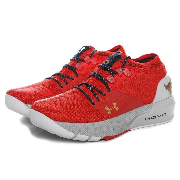 HOT 2022 UNDER ARMOUR Men's Running Shoes UA HOVR Project Rock 2 Bull Head Training Shoes Gym Army Gray Size40-45 - Viva Vista Store