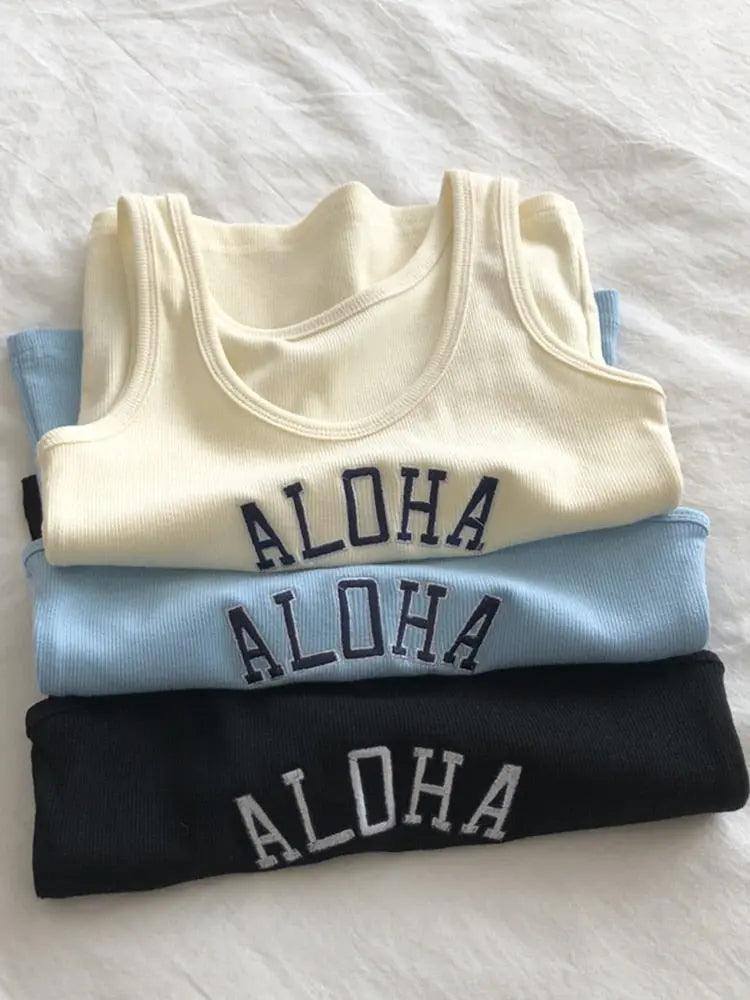 Summer Knitted 'Aloha' Tank Top - Viva Vista Store