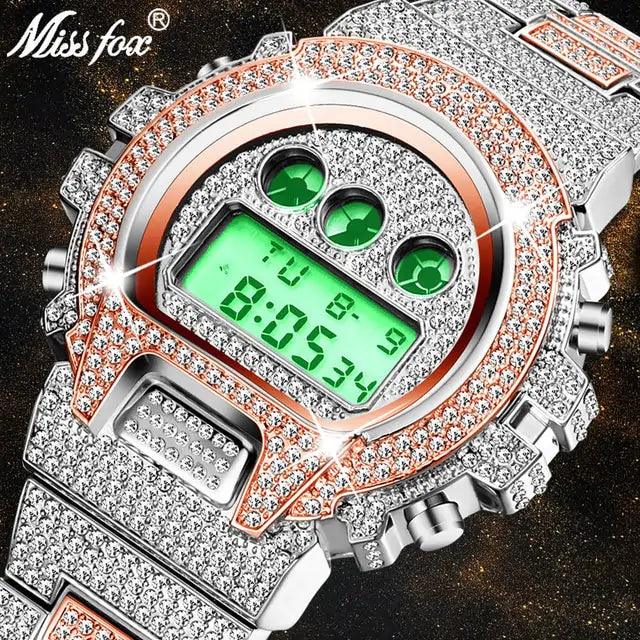 Digital Diamond Quartz Wristwatches - Viva Vista Store