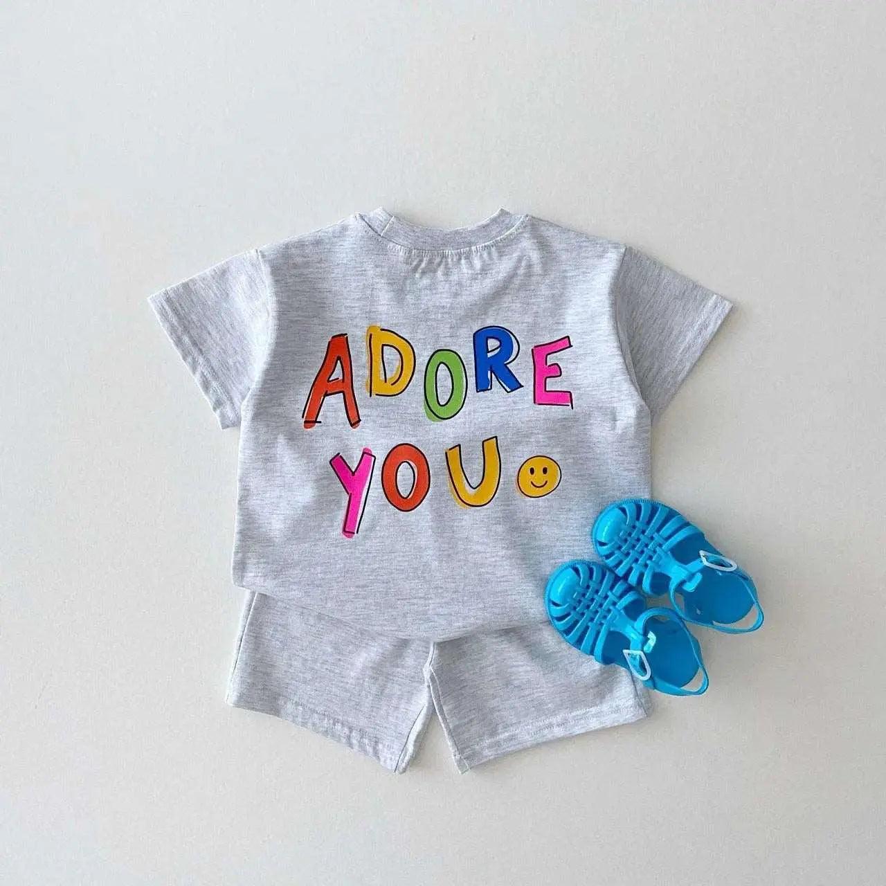 Adore You Tee & Shorts Set - Viva Vista Store