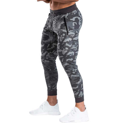 Men's Two Piece Tracksuit Set | Grey Camo Designed - Viva Vista Store