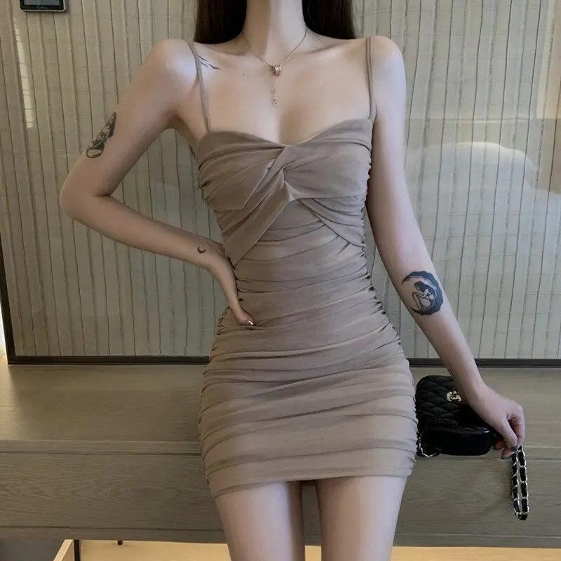 Summer New Evening Sexy Slim Fit Slimming Slip Tight Graceful Tube Top Sheath Dress - Viva Vista Store