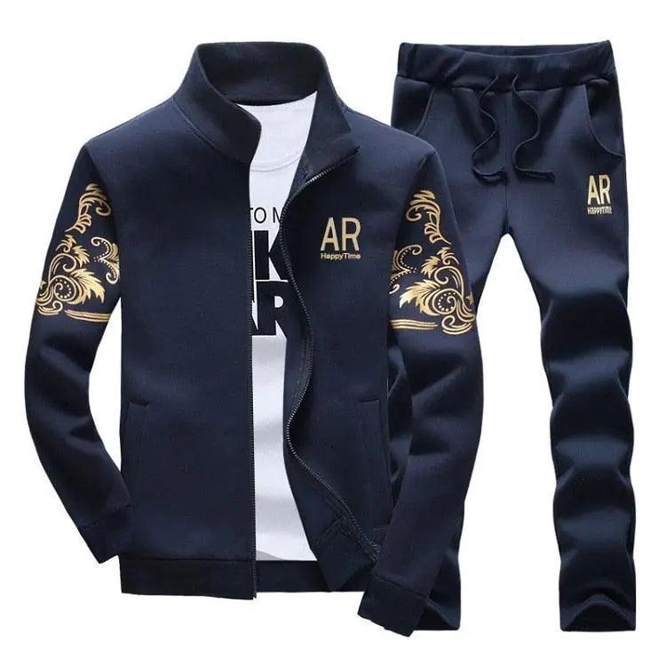 Men's Zipper Sweat Suit Set - Viva Vista Store