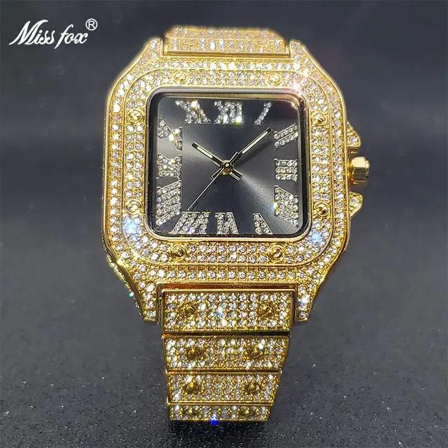 Ice Out Diamond Square Watch - Viva Vista Store