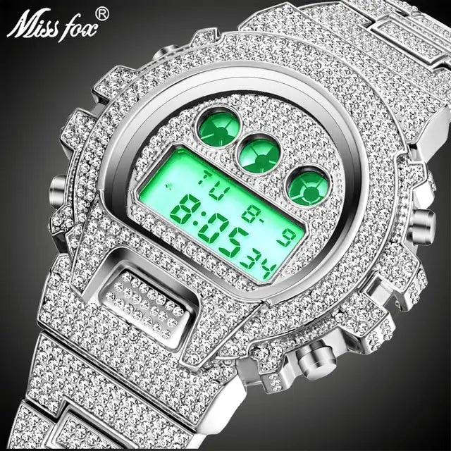 Digital Diamond Quartz Wristwatches - Viva Vista Store