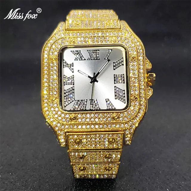 Ice Out Diamond Square Watch - Viva Vista Store