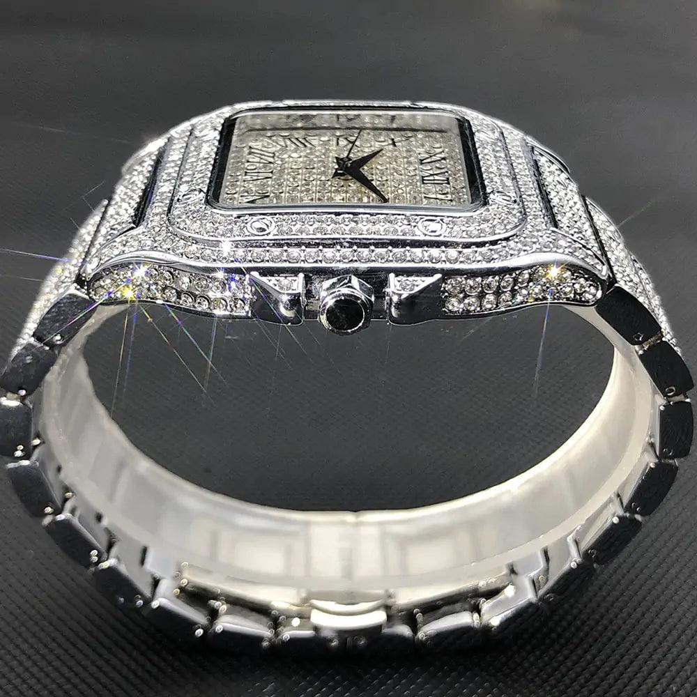 Waterproof Full Diamond Men's Watches - Viva Vista Store