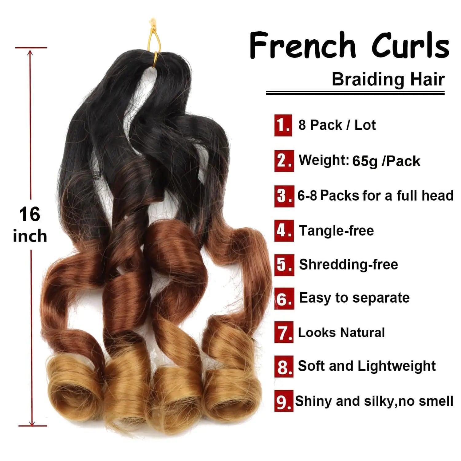 French Curl Braiding Synthetic Hair - Viva Vista Store