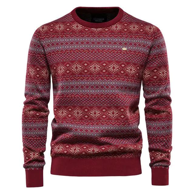 Spliced Cotton Men's Sweater - Viva Vista Store