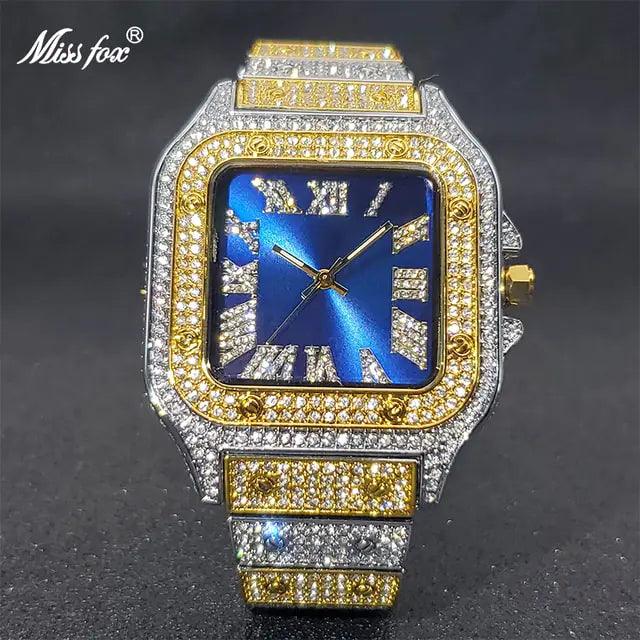 Ice Out Diamond Square Watch - Viva Vista Store