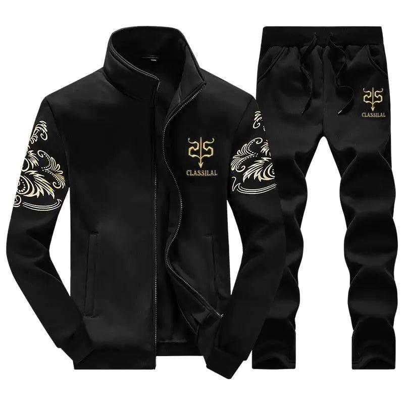 Men's Zipper Sweat Suit Set - Viva Vista Store