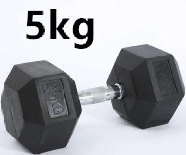 HexGrip Rubber-Coated Fixed Dumbbell