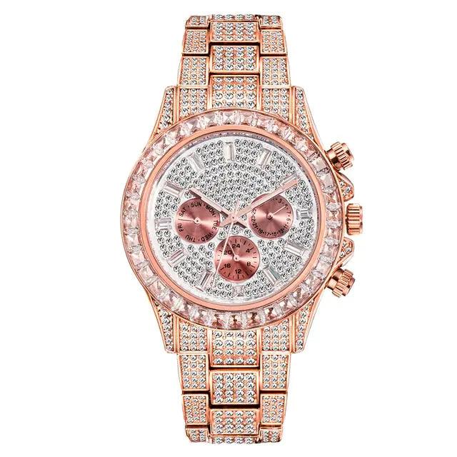 Rainbow Diamond Quartz Watch - Viva Vista Store