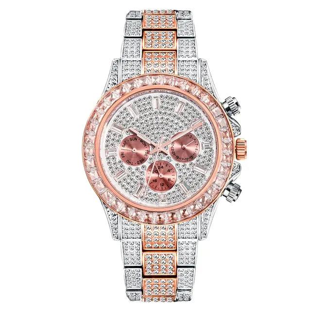 Rainbow Diamond Quartz Watch - Viva Vista Store