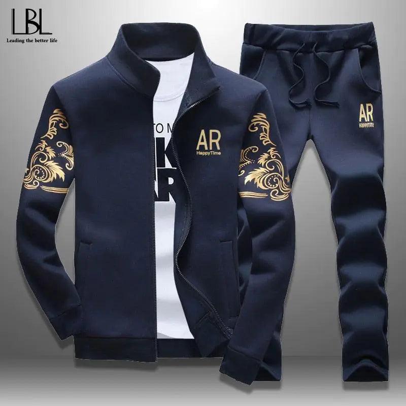 Men's Zipper Sweat Suit Set - Viva Vista Store