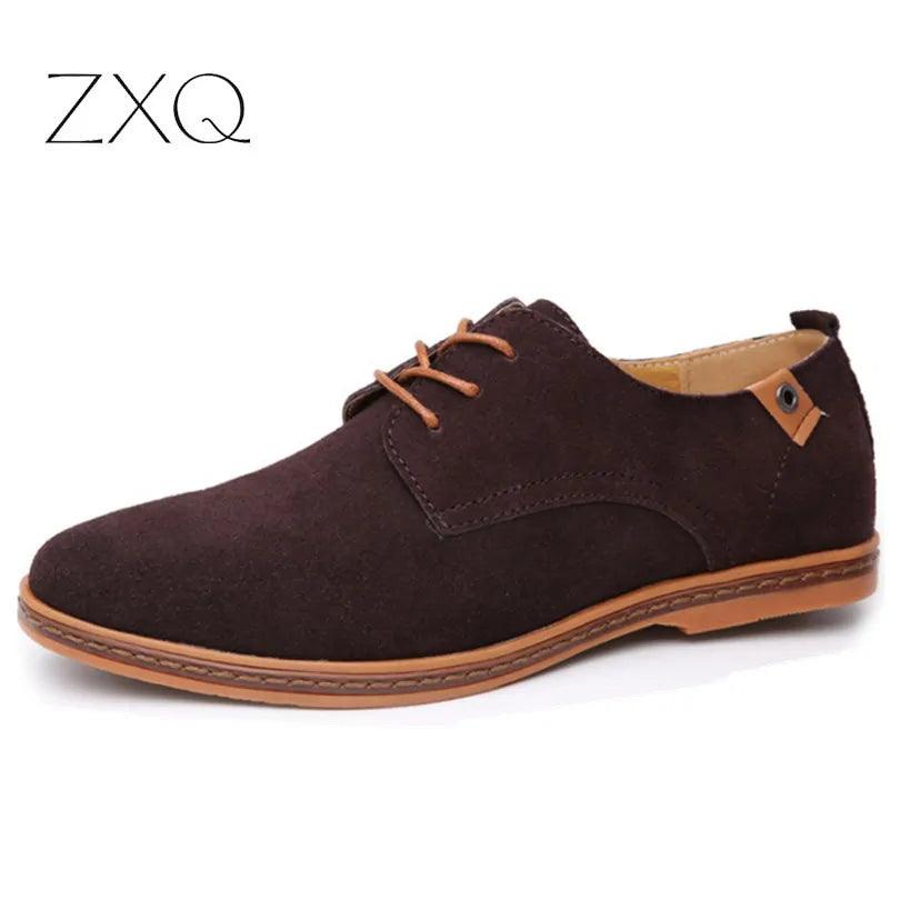 Suede Oxfords Men Leather Shoes - Viva Vista Store