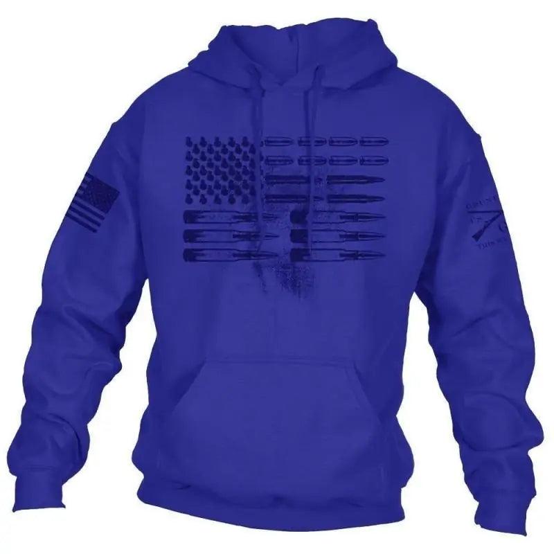 Men's Winter American Flag Hooded Sweatshirt - Viva Vista Store