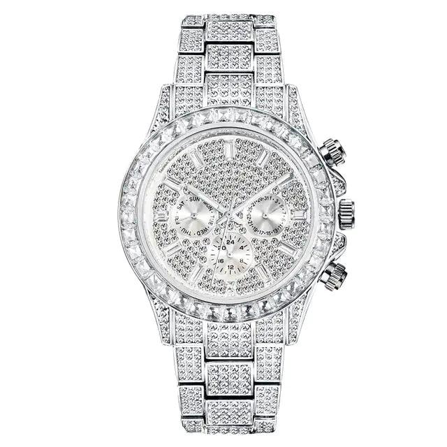 Rainbow Diamond Quartz Watch - Viva Vista Store