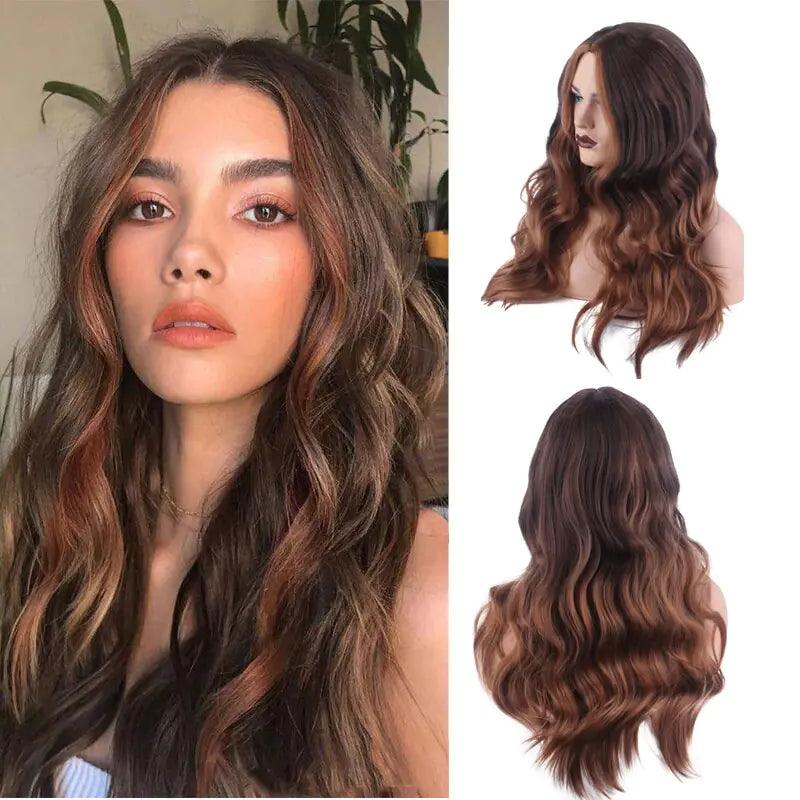 Wavy Middle Part Wigs - Viva Vista Store