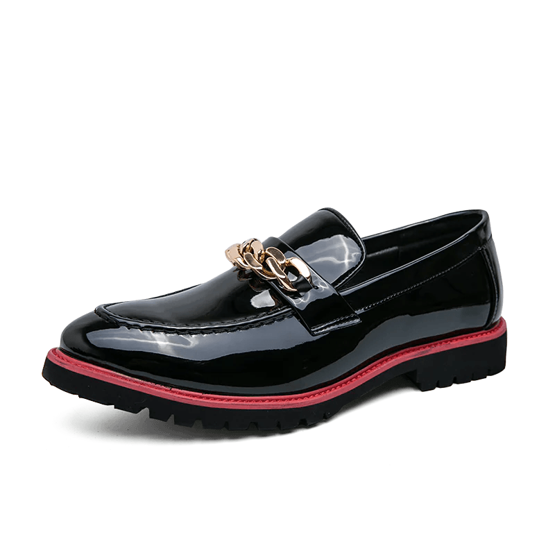 Leather Designer Brand Luxury Men Casual Office/Bussiness Black Loafers Italian Wedding Dress Men's Shoes - Viva Vista Store