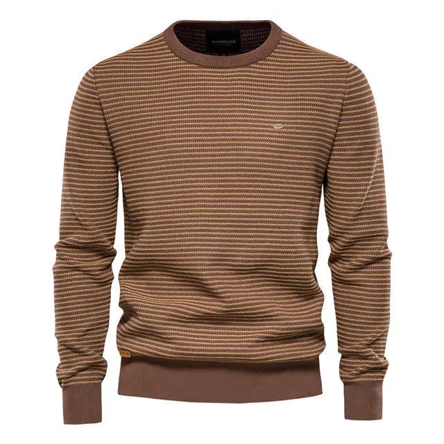 Spliced Cotton Men's Sweater - Viva Vista Store