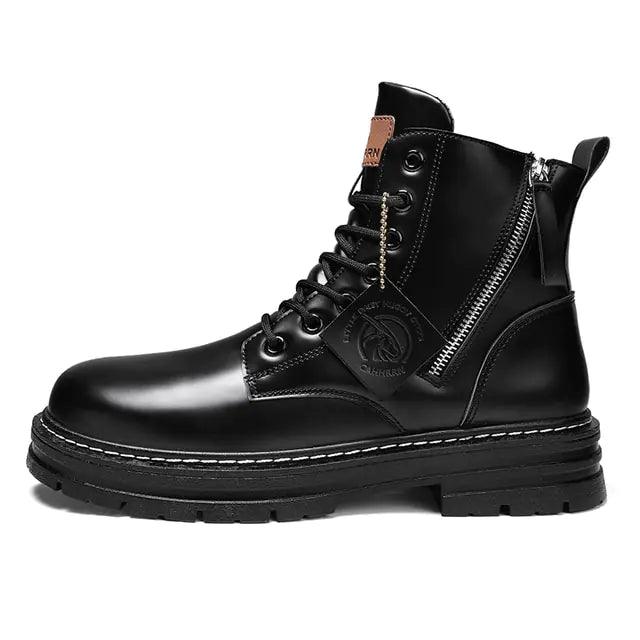 High Top Boots Men's Leather Shoes - Viva Vista Store