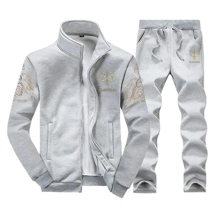 Men's Zipper Sweat Suit Set - Viva Vista Store