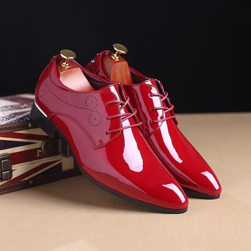 Glossy Oxford Leather Shoes - Viva Vista Store