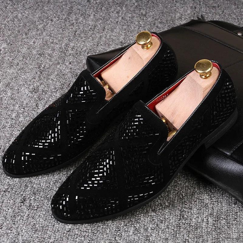 Rhinestone Shining Loafer Shoes - Viva Vista Store