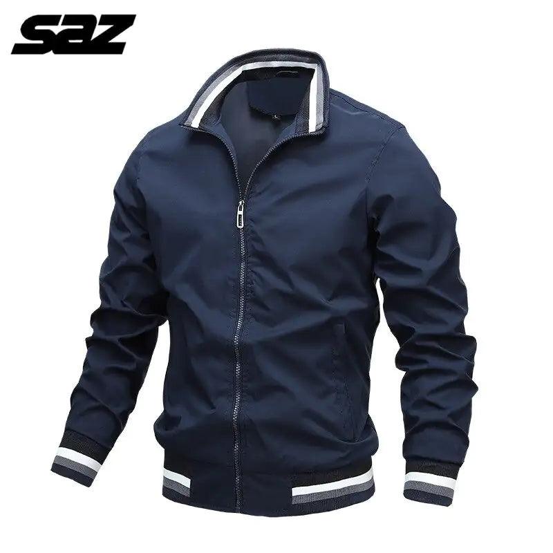 Men’s Casual Stand-up Collar Jacket - Viva Vista Store