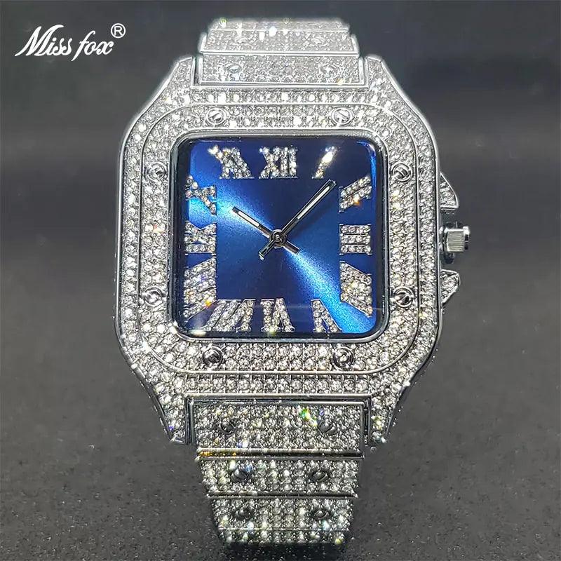 Ice Out Diamond Square Watch - Viva Vista Store