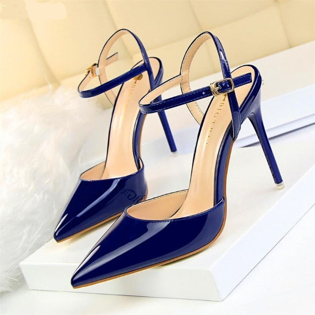 Pointed Toe Thin Heel Dress Shoes