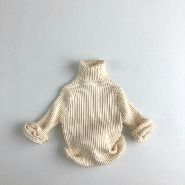 Chunky Rib Knitted Turtle Neck Sweater - Viva Vista Store