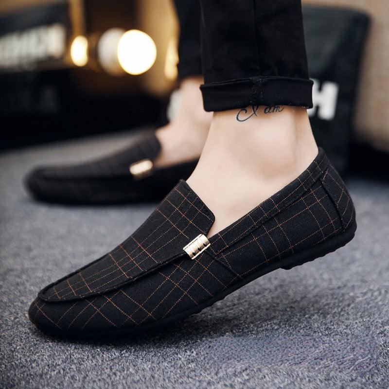 Men Shoes Loafers Breathable Canvas - Viva Vista Store