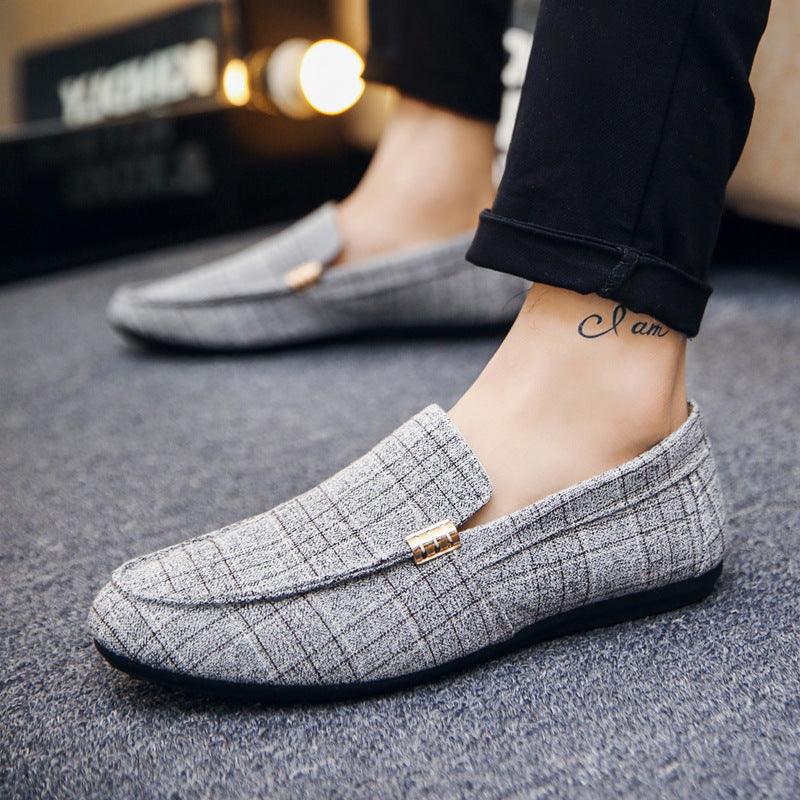 Men Shoes Loafers Breathable Canvas - Viva Vista Store