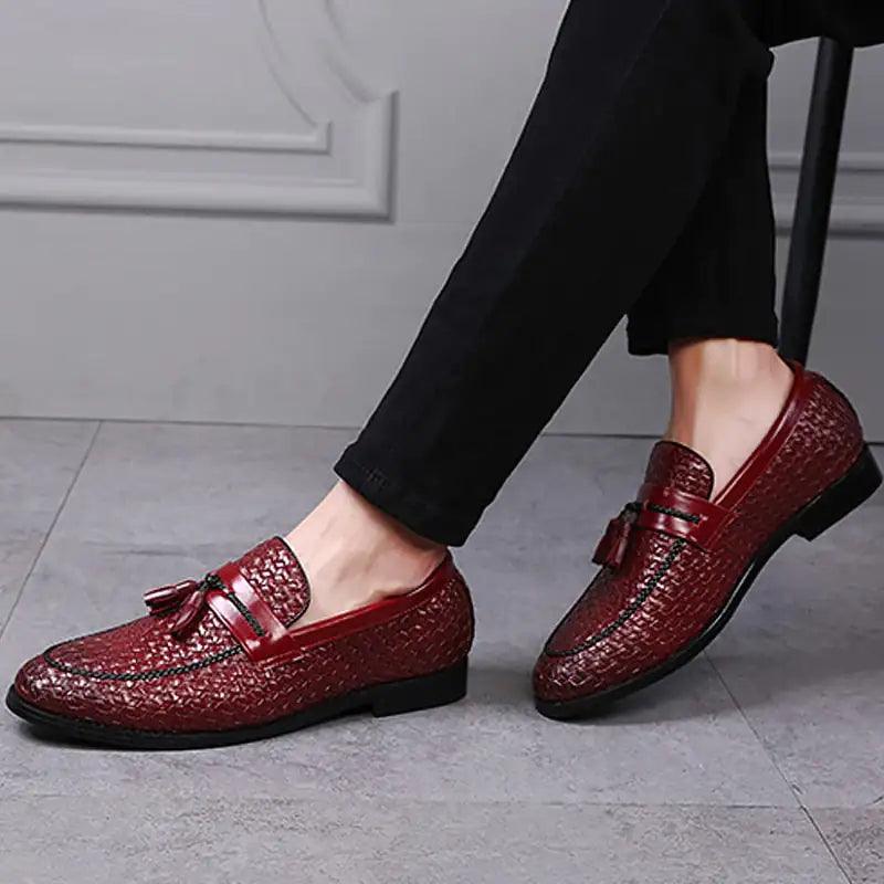 Luxury Italian Style Tassel Leather Loafers - Viva Vista Store