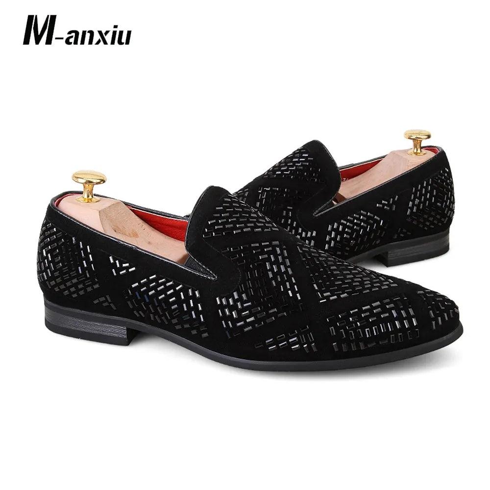 Rhinestone Shining Loafer Shoes - Viva Vista Store