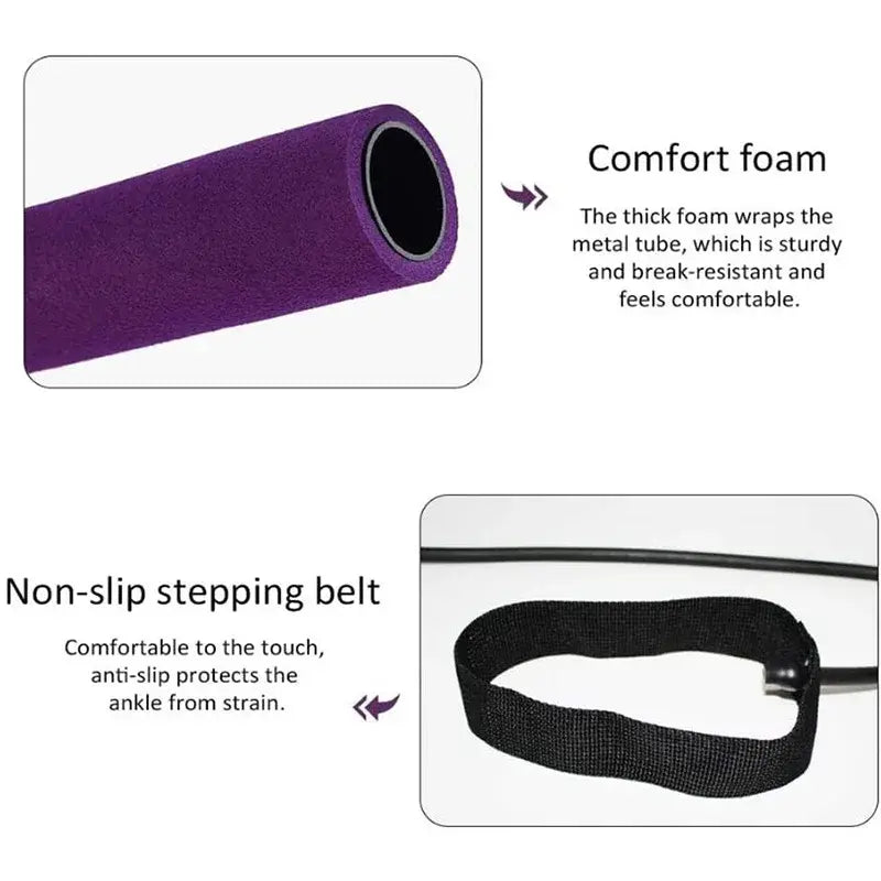 Portable Fitness Yoga Pilates Resistance Bar