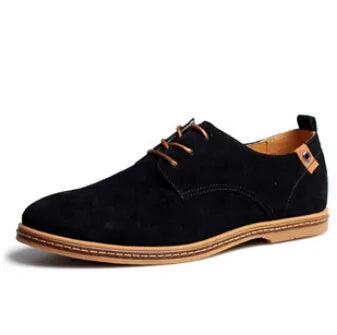 Suede Oxfords Men Leather Shoes - Viva Vista Store