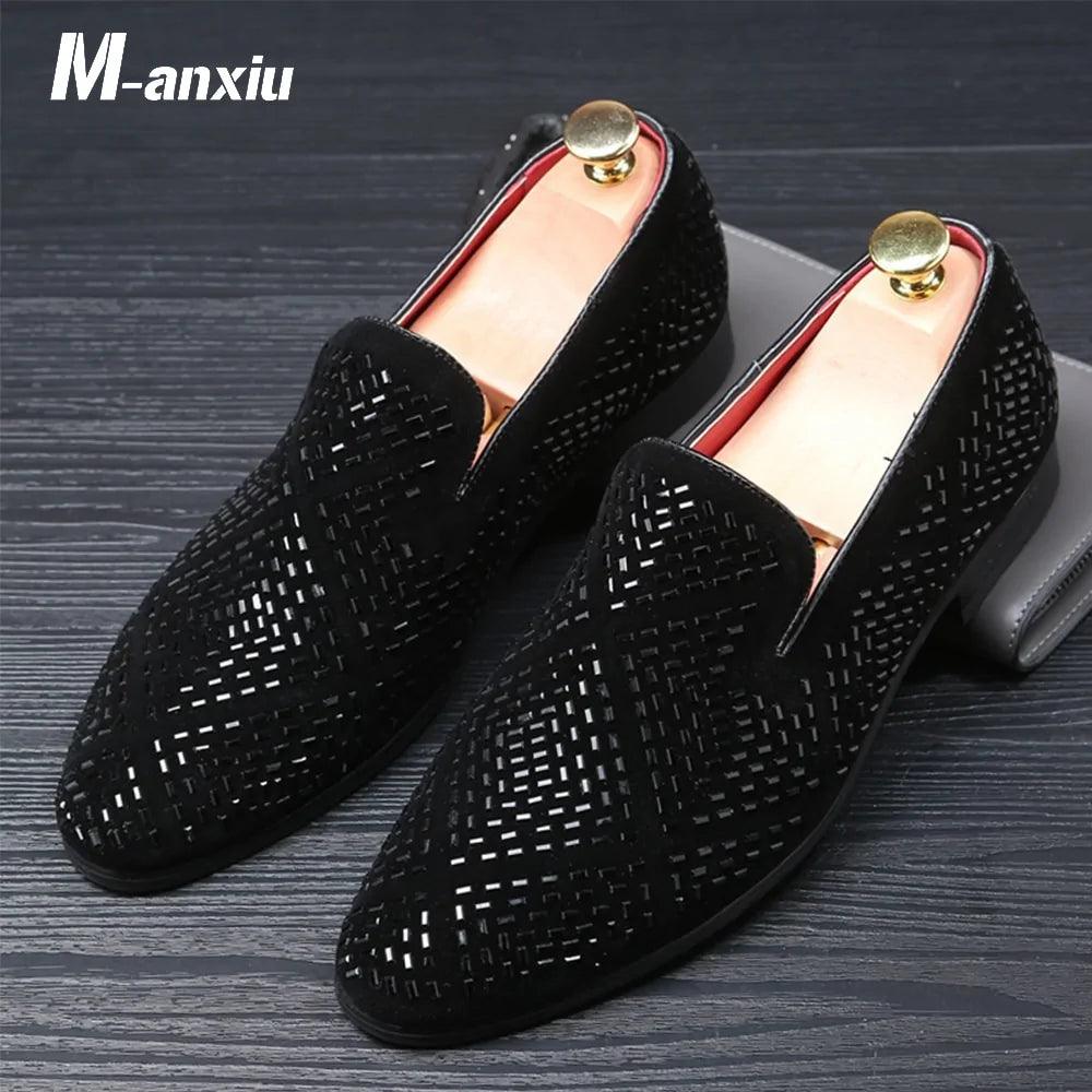 Rhinestone Shining Loafer Shoes - Viva Vista Store