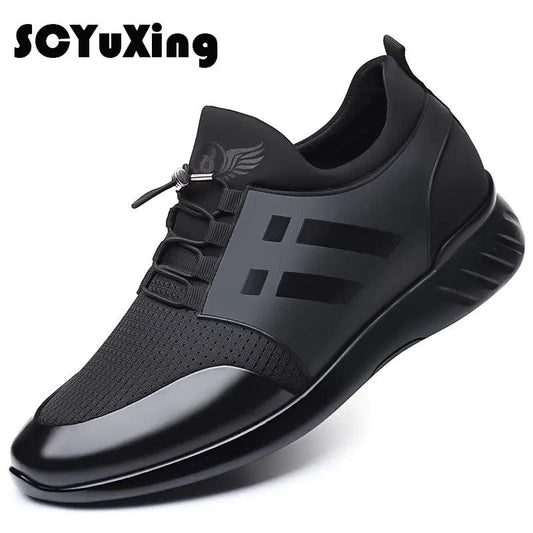 Men's Shoes Quality Lycra+ Cow Leather Shoes Brand - Viva Vista Store