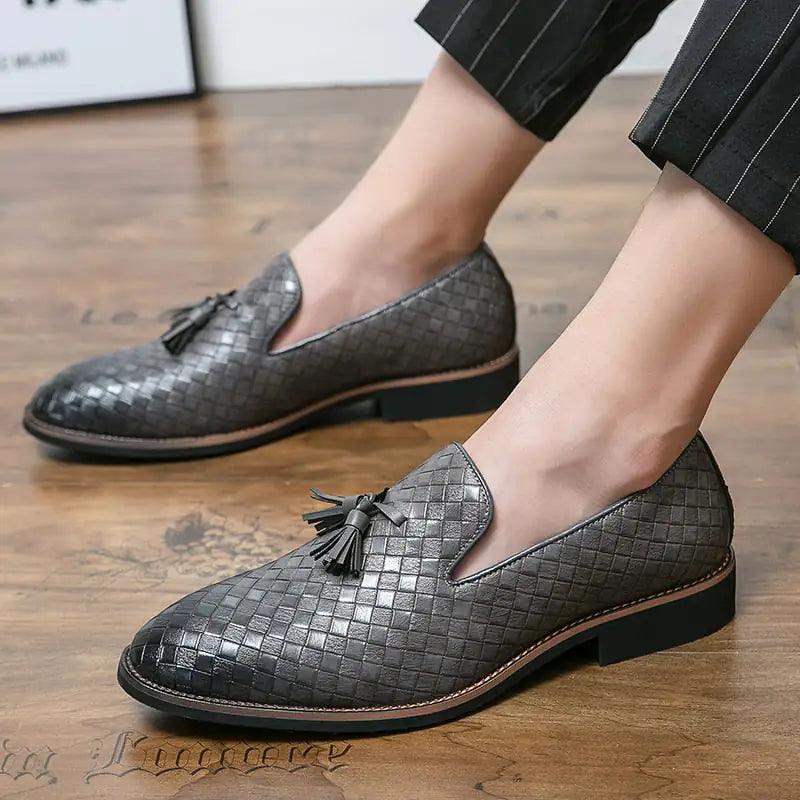 Luxury Italian Style Tassel Leather Loafers - Viva Vista Store