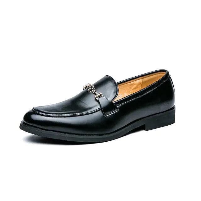 Men's Classic Metal Chain Loafers - Viva Vista Store