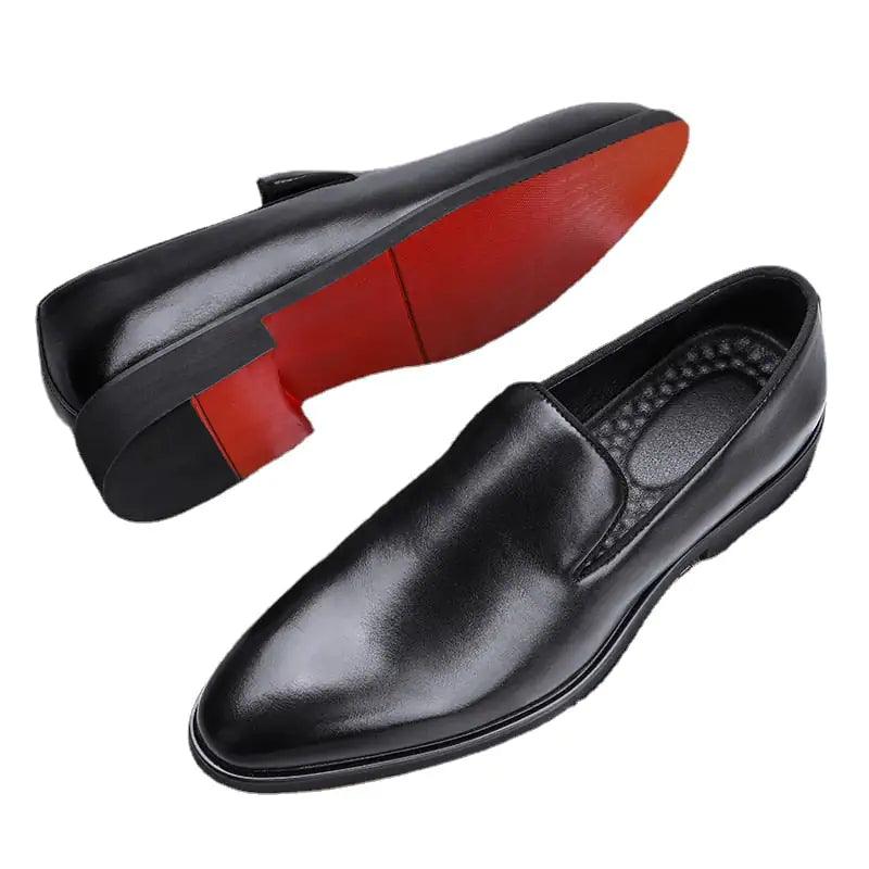 The Rossi - Red Bottom Classic Leather Loafers - Viva Vista Store