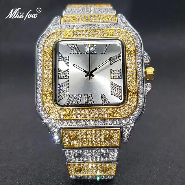 Ice Out Diamond Square Watch - Viva Vista Store