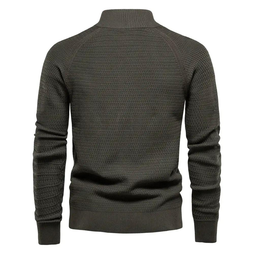 Button Mock Neck Men's Cardigan - Viva Vista Store