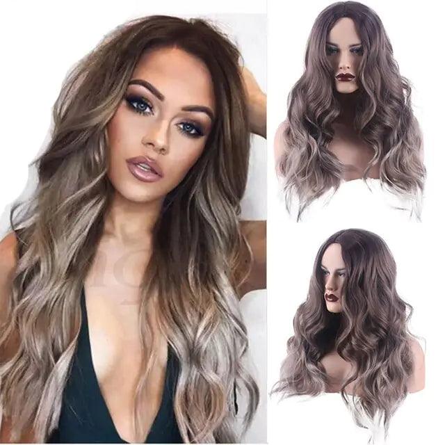 Wavy Middle Part Wigs - Viva Vista Store