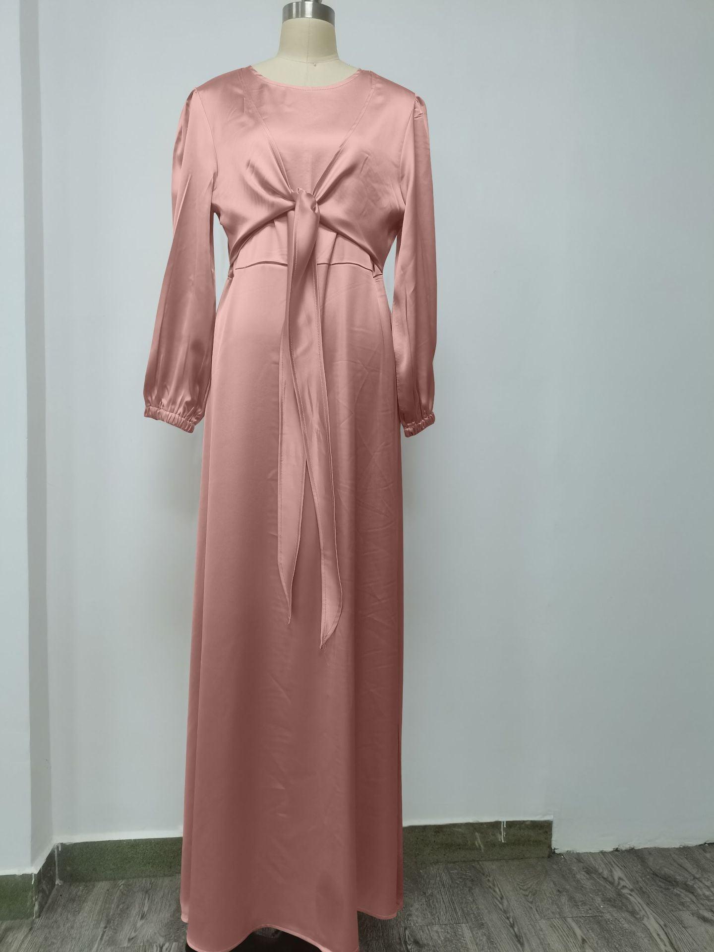 Muslim Women Hijab Satin Dress Islam Dresses - Viva Vista Store